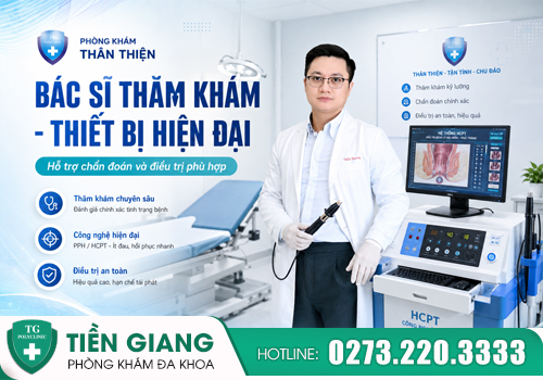 phòng khám đa khoa tiền giang ứng dụng các phương pháp điều trị đi cầu ra máu hiện đại